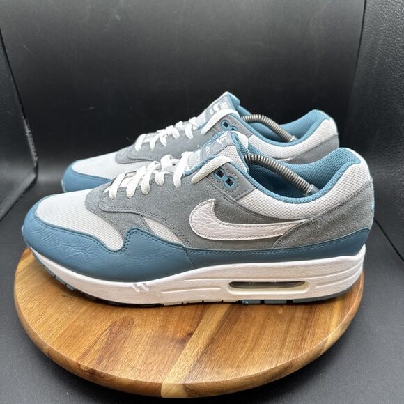 Nike Air Max 1 SC Men Size 12 Running Shoes Aqua Blue White Grey FB9660-001 - Picture 1 of 8